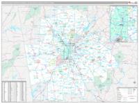Atlanta Sandy Springs Roswell Metro Area Wall Map